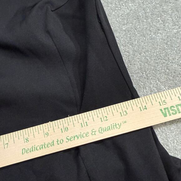 Rendoll Nana Ruffle Maxi Dress Black High Slit Evening Gown Elegant Size 8 Edgy - Picture 13 of 15